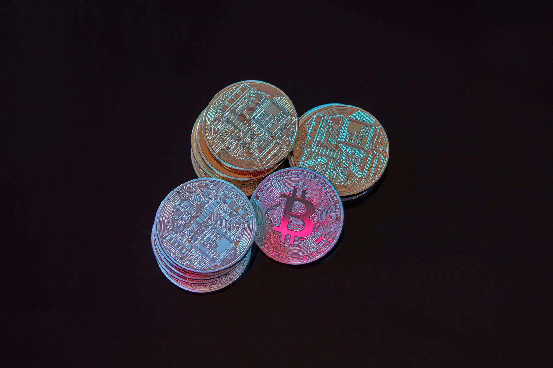 Laptop showing a cryptocurrency trading platform interface